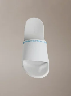 Calvin Klein Konturierte Logo-Slippers^Herren Slippers & Flip Flops