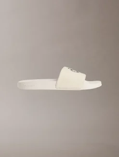 Calvin Klein Konturierte Logo-Slippers aus Canvas^Herren Slippers & Flip Flops