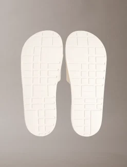 Calvin Klein Konturierte Logo-Slippers aus Canvas^Herren Slippers & Flip Flops