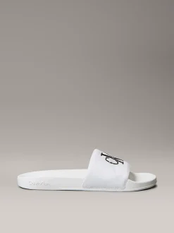 Calvin Klein Konturierte Logo-Slippers aus Canvas^Herren Slippers & Flip Flops