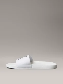 Calvin Klein Konturierte Logo-Slippers aus Canvas^Herren Slippers & Flip Flops