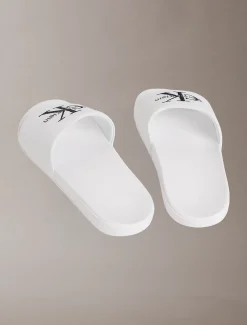 Calvin Klein Konturierte Logo-Slippers aus Canvas^Damen Slippers