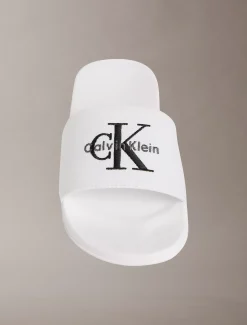 Calvin Klein Konturierte Logo-Slippers aus Canvas^Damen Slippers