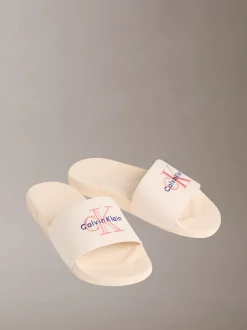 Calvin Klein Konturierte Logo-Slippers aus Canvas^Damen Slippers