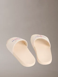 Calvin Klein Konturierte Logo-Slippers aus Canvas^Damen Slippers