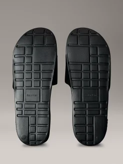 Calvin Klein Konturierte Logo-Slippers aus Canvas^Herren Slippers & Flip Flops