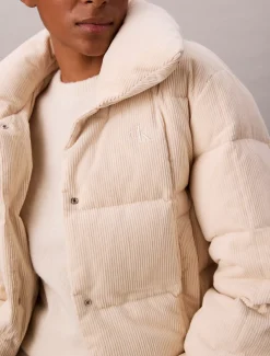 Calvin Klein Kordsamt-Daunen-Steppjacke^Damen Stepp Jacken|JackenFrisch Eingetroffen
