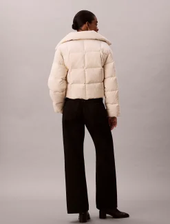 Calvin Klein Kordsamt-Daunen-Steppjacke^Damen Stepp Jacken|JackenFrisch Eingetroffen