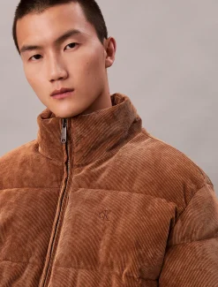 Calvin Klein Kordsamt-Steppjacke^Herren Stepp Jacken|JackenFrisch Eingetroffen