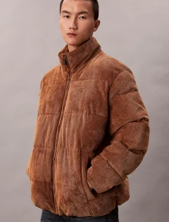 Calvin Klein Kordsamt-Steppjacke^Herren Stepp Jacken|JackenFrisch Eingetroffen