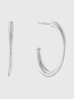 Calvin Klein Kreolen in organischer Form^Damen Uhren & Schmuck