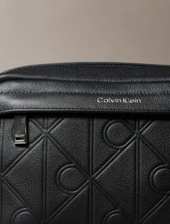 Calvin Klein Kulturbeutel mit durchgehender Emblem-Logo-Prägung^Herren Geldbörsen & Kartenetuis