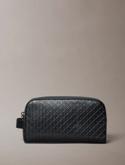 Calvin Klein Kulturbeutel mit geprägtem Emblem-Logo^Herren Geldbörsen & Kartenetuis