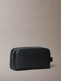 Calvin Klein Kulturbeutel mit geprägtem Emblem-Logo^Herren Geldbörsen & Kartenetuis