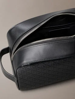 Calvin Klein Kulturbeutel mit geprägtem Emblem-Logo^Herren Geldbörsen & Kartenetuis