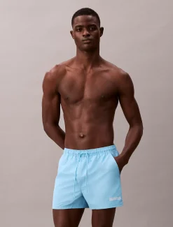 Calvin Klein Kurze Badeshorts mit Kordelzug - Intense Power^Herren BademodeFrisch Eingetroffen