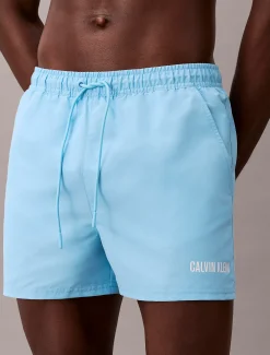 Calvin Klein Kurze Badeshorts mit Kordelzug - Intense Power^Herren BademodeFrisch Eingetroffen