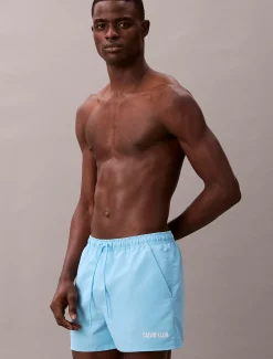 Calvin Klein Kurze Badeshorts mit Kordelzug - Intense Power^Herren BademodeFrisch Eingetroffen