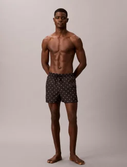 Calvin Klein Kurze Badeshorts mit Kordelzug – CK Essentials^Herren BademodeFrisch Eingetroffen
