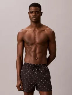 Calvin Klein Kurze Badeshorts mit Kordelzug – CK Essentials^Herren BademodeFrisch Eingetroffen