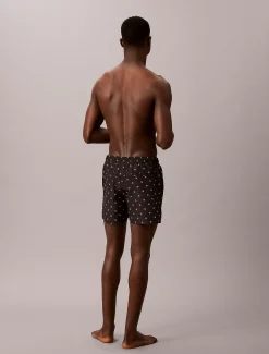 Calvin Klein Kurze Badeshorts mit Kordelzug – CK Essentials^Herren BademodeFrisch Eingetroffen