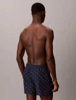 Calvin Klein Kurze Badeshorts mit Kordelzug – CK Essentials^Herren BademodeFrisch Eingetroffen