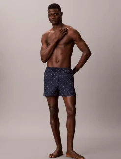 Calvin Klein Kurze Badeshorts mit Kordelzug – CK Essentials^Herren BademodeFrisch Eingetroffen