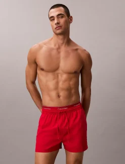 Calvin Klein Kurze Badeshorts mit Kordelzug – CK Essentials^Herren BademodeFrisch Eingetroffen