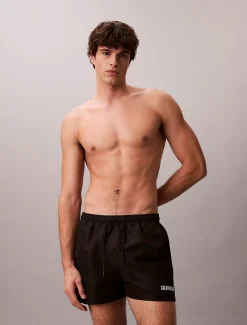 Calvin Klein Kurze Badeshorts mit Kordelzug - Intense Power^Herren BademodeFrisch Eingetroffen