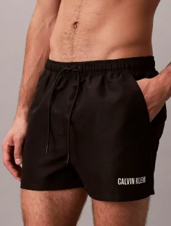 Calvin Klein Kurze Badeshorts mit Kordelzug - Intense Power^Herren BademodeFrisch Eingetroffen
