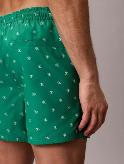 Calvin Klein Kurze Badeshorts mit Kordelzug – CK Essentials^Herren BademodeFrisch Eingetroffen