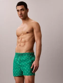 Calvin Klein Kurze Badeshorts mit Kordelzug – CK Essentials^Herren BademodeFrisch Eingetroffen