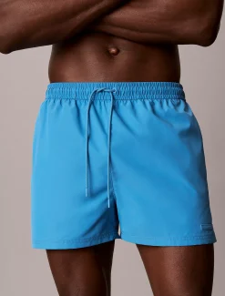 Calvin Klein Kurze Badeshorts mit Kordelzug – CK Essentials^Herren BademodeFrisch Eingetroffen