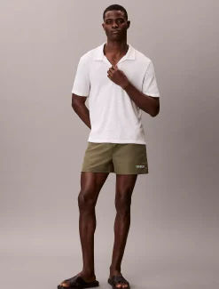 Calvin Klein Kurze Badeshorts mit Kordelzug - Intense Power^Herren BademodeFrisch Eingetroffen