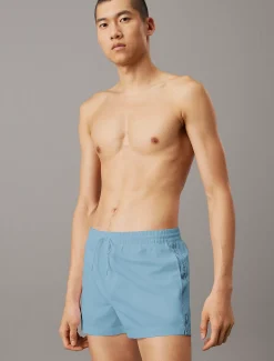 Calvin Klein Kurze Badeshorts mit Kordelzug - Logo Tape^Herren BademodeFrisch Eingetroffen