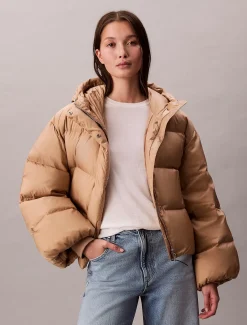 Calvin Klein Kurze Daunenjacke^Damen Stepp Jacken