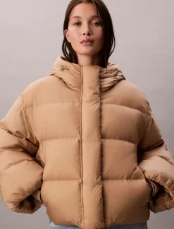 Calvin Klein Kurze Daunenjacke^Damen Stepp Jacken