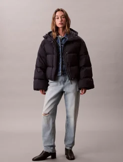 Calvin Klein Kurze Daunenjacke^Damen Stepp Jacken