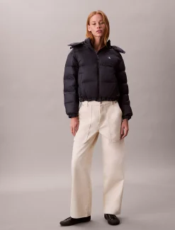 Calvin Klein Kurze Daunen-Steppjacke^Damen Stepp Jacken|JackenFrisch Eingetroffen