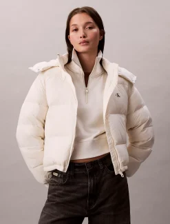 Calvin Klein Kurze Daunen-Steppjacke^Damen Stepp Jacken|JackenFrisch Eingetroffen