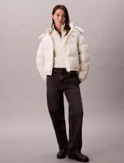 Calvin Klein Kurze Daunen-Steppjacke^Damen Stepp Jacken|JackenFrisch Eingetroffen