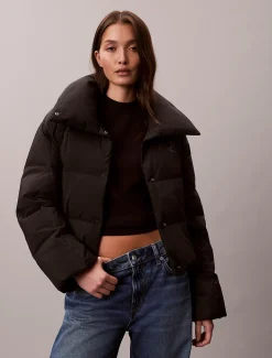 Calvin Klein Kurze Daunen-Steppjacke^Damen Stepp Jacken|JackenFrisch Eingetroffen