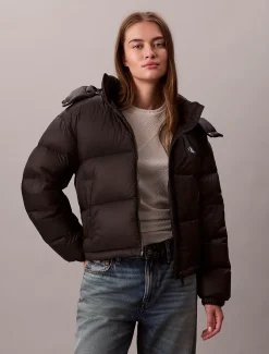 Calvin Klein Kurze Daunen-Steppjacke^Damen Stepp Jacken|JackenFrisch Eingetroffen