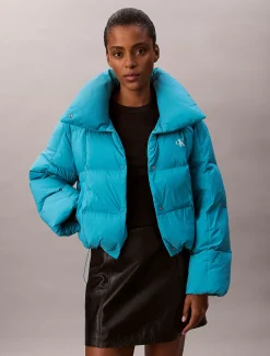 Calvin Klein Kurze Daunen-Steppjacke^Damen Stepp Jacken|JackenFrisch Eingetroffen