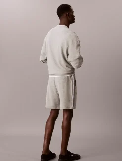 Calvin Klein Kurze Sporthose aus French-Terry-Baumwoll-Mix^Herren Hosen & Shorts|Hosen & Shorts