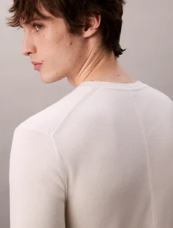 Calvin Klein Kurzärmeliger Pullover aus Pima-Baumwolle^Herren Strickdesigns