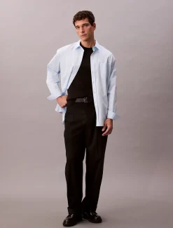 Calvin Klein Kurzärmeliger Pullover aus Pima-Baumwolle^Herren Strickdesigns