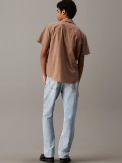 Calvin Klein Kurzärmliges Baumwoll-Popeline-Hemd^Herren Hemden & Poloshirts