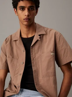 Calvin Klein Kurzärmliges Baumwoll-Popeline-Hemd^Herren Hemden & Poloshirts