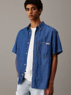 Calvin Klein Kurzärmliges Denim-Hemd^Herren Hemden & Poloshirts